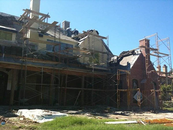 Home with unfinished renovations