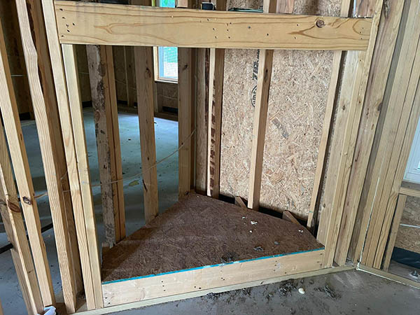 frame for firebox installation